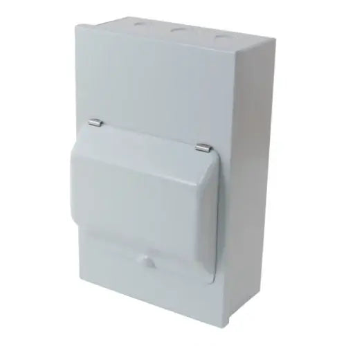  ECL MEC6M 6 Way Metal Enclosure with Metal Hinged Cover